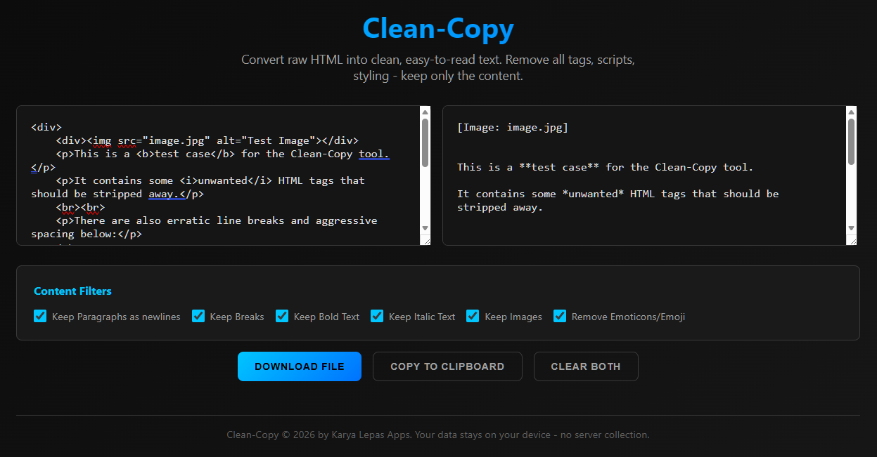 🤯 Hentikan Mimpi Buruk Pemformatan: Memperkenalkan Clean Copy—Akhir dari Teks AI yang Berantakan