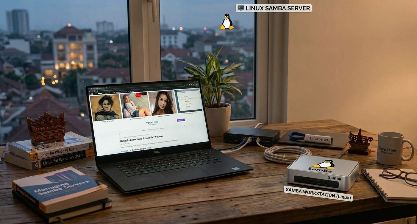 Membuka Folder Home di Linux dari Windows